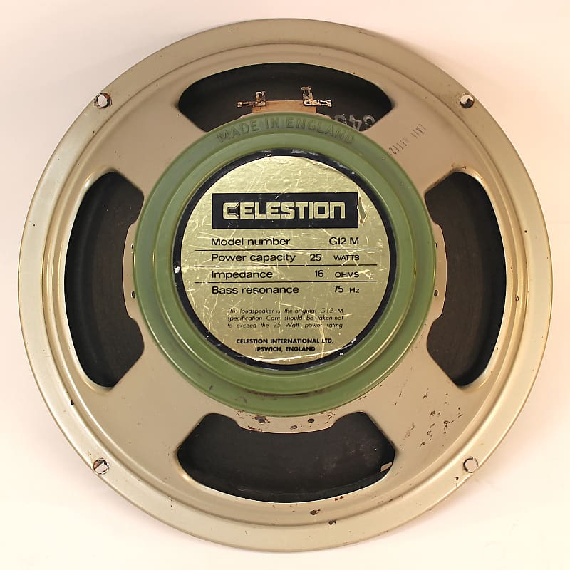 Celestion G12 M • 25 Watt • Greenback • 1989 • 6402 Cone