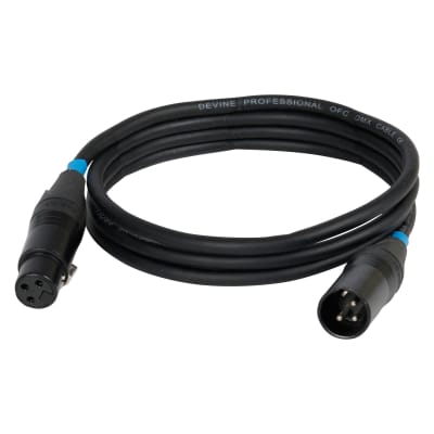 Devine DMX50/3 3-pin XLR DMX Cable, 3m