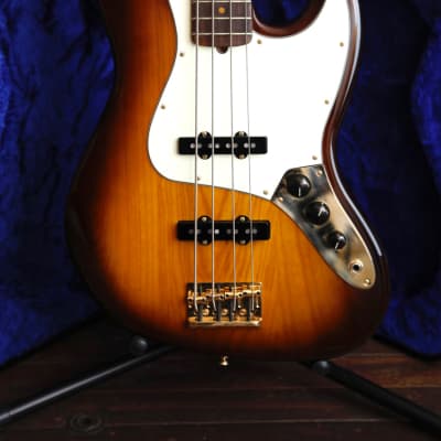 Fender 75th Anniversary Commemorative Jazz Bass 2-Color Bourbon Burst Pre-Owned for sale