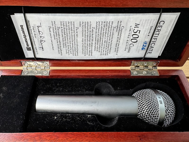 Beyerdynamic M500 Classic Ribbon Microphone Limited Edition Silver SN 126 |  Reverb