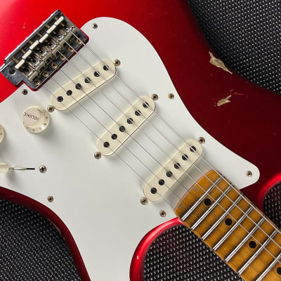 Fender Custom Shop '58 Stratocaster, Relic- Faded Aged Candy Apple Red (7lbs 9oz) image 8