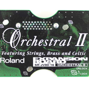 Roland SR-JV80-16 Orchestral II 拡張 ボード Roland SR-JV80-16 Orchestral II Expansion Board Used for JV