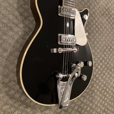 Under 7lbs - Gretsch G6128T-53 Vintage Select '53 Duo Jet with Bigsby - 2023 - Black image 3