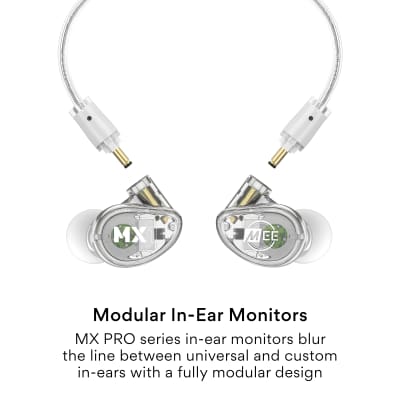 MEE Professional MX1 PRO Customizable Noise-Isolating Universal-Fit Modular Musician’s IEM (Clear) image 2