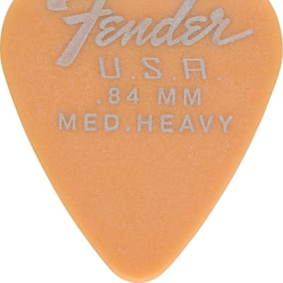 Fender - Dura-Tone 351 Shape, .84, Butterscotch Blonde, 12-Pack Guitar Picks image 1