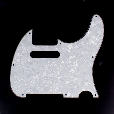 Replacement Guitar Pickguard For G&L ASAT Classic USA ,4ply White Pearloid