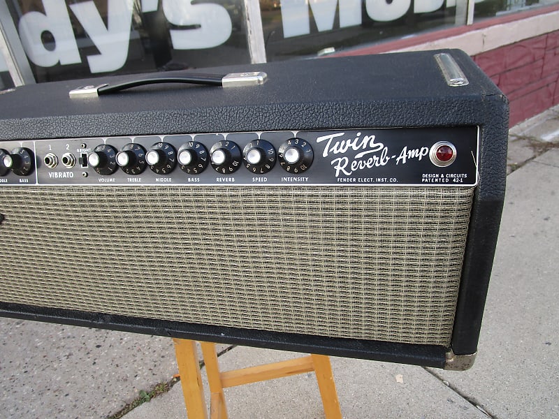 ギター Fender Reverb Fender Twin Reverb Head 1981 135 watt Serviced NEW POWER