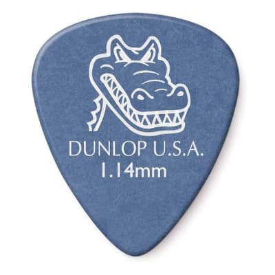 Dunlop Gator Grip Picks, Blue, 1.14mm Gauge, 12-Pack image 2