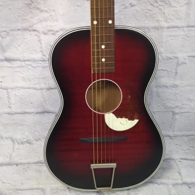 Egmond Red Short Scale Acoustic Guitar image 2