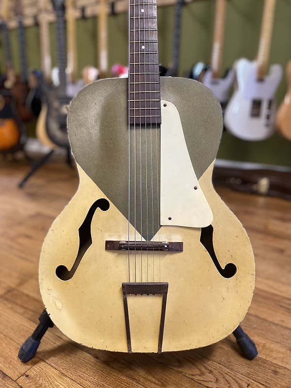 1950s Silvertone Kentucky Blue Hollow Body Vintage Acoustic Guitar image 1