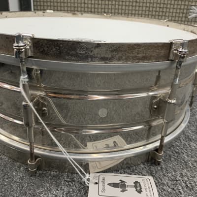 Leedy Utility Snare Drum 5x14 30's Nickel Over Brass image 9