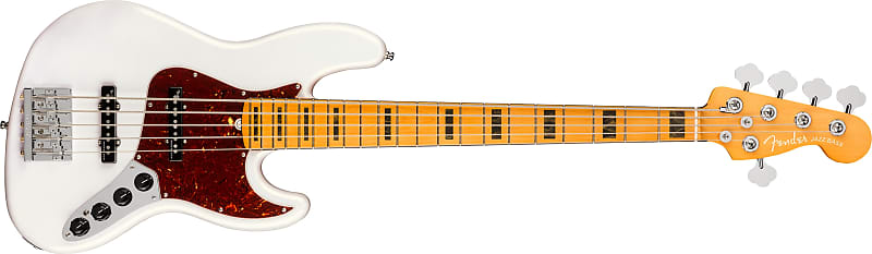 FENDER - American Ultra Jazz Bass V  Maple Fingerboard  Arctic Pearl - 0199032781 image 1
