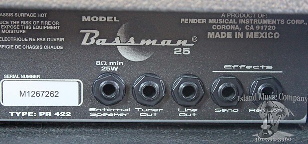 Fender bassman 25 amp cheap