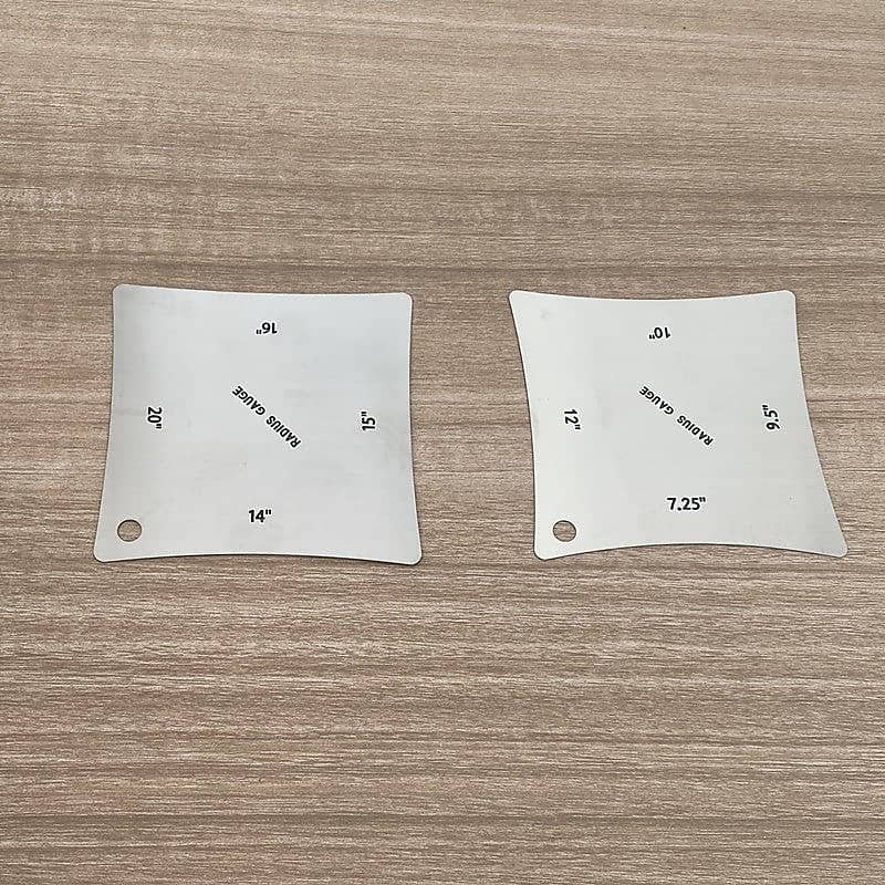 Kit 2 Pieces,Guitar String Radius Gauge Reverb