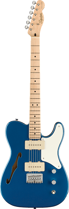 Squier Cabronita Telecaster Thinline Semi-Hollowbody Electric Guitar in Lake Placid Blue image 1