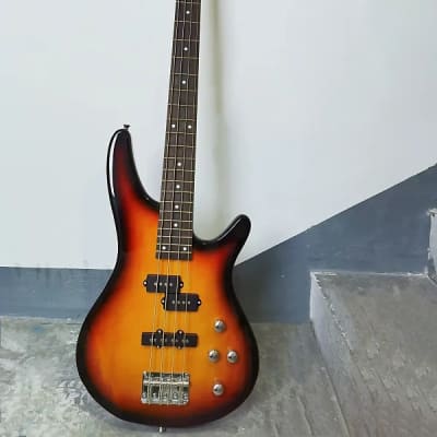 Glarry GIB Bass Guitar Full Size 4 String Sunset for sale