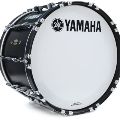 Yamaha 8300 Field-Corps Series 20 inch Marching Bass Drum - Black Forest image 1