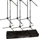 Ultimate Support  JamStands Series 6-Pack Tripod Mic Stand Bundle JS-MCFB6PK