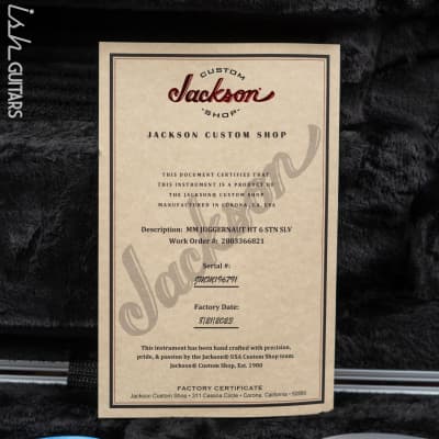 Jackson USA Custom Shop Misha Mansoor Signature Juggernaut HT6 Satin Silver image 12