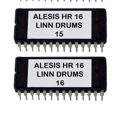 LinnDrum Lm2  Sounds for Alesis HR-16 / Hr-16B  - Eprom Upgrade Set OS 2.0 + Linn Drum Sounds Rom HR-16 HR16B