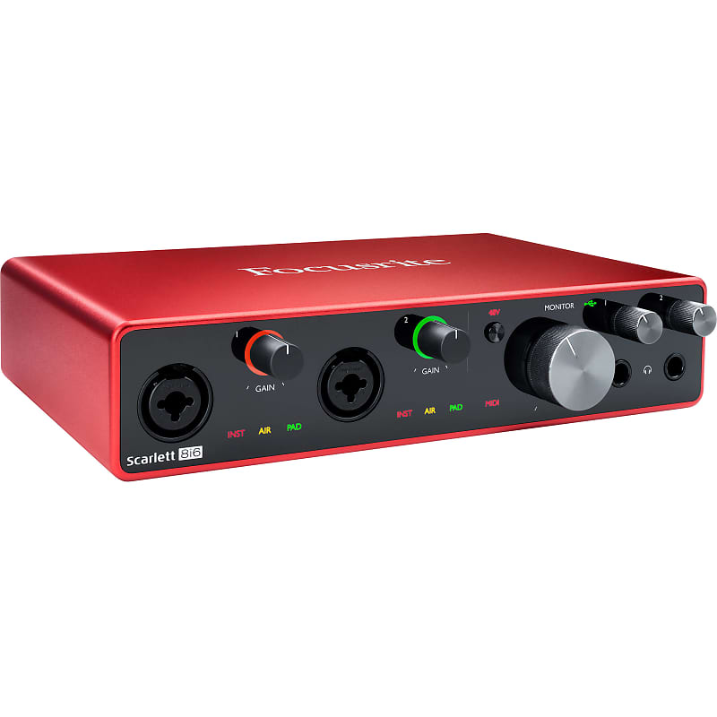 Focusrite Scarlett 8i6 8x6 USB Audio Interface 3rd Gen for Musicians/Producers Open Box image 1
