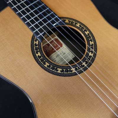Jose Ramirez Cedar Guitarra del Tiempo Studio Classical Nylon String Guitar w/ Logo'd Hard Case image 12