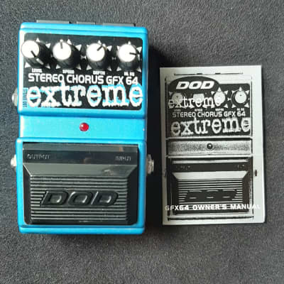 DOD GFX fx 64 Extreme Stereo Chorus 1990s Rare Guitar Effect Pedal for sale
