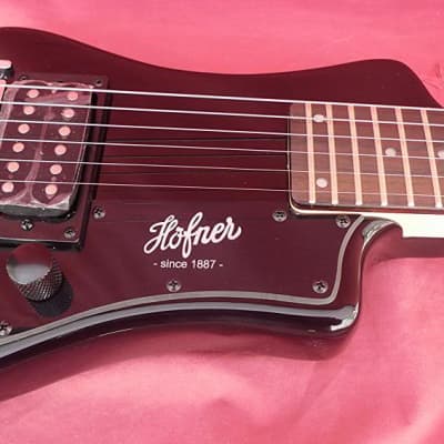 Hofner HCT-SH-BK-O CT Series Shorty Travel/Mini Electric Guitar Black image 4