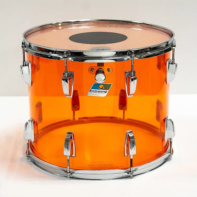 1970s Ludwig Vistalite 12x15" Mounted Tom with Single-Color Finish image 1