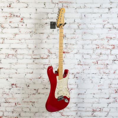 Fender 2000 Deluxe Fat Stratocaster HSS Electric Guitar, Transparent Red w/ Original Case x5216 (USED) image 4