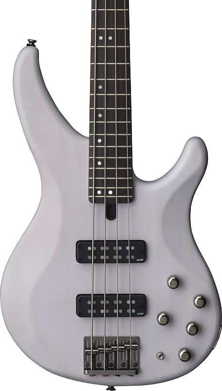 Yamaha TRBX504 4-String Bass Guitar, Translucent White image 1