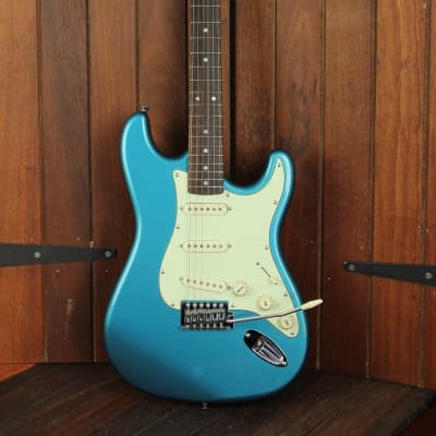 SX Vintage Style Electric Guitar & Laney Amp Pack Lake Placid Blue VES62LPB-SPK2 image 4