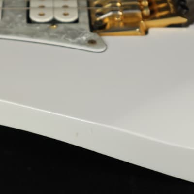Ibanez Steve Vai Owned/Signed JEM JEM7V-WH White Electric Guitar w/ OHSC LI Practice Guitar image 13