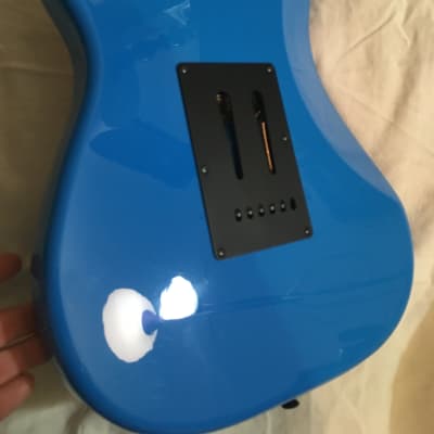 Electric Blue “Tom Delonge Style” Squier Stratocaster Partscaster image 25