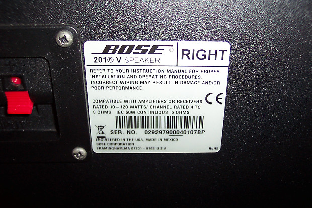 BOSE (201V) Speakers & BOSE (FS-1) Floor Stands Absolutely