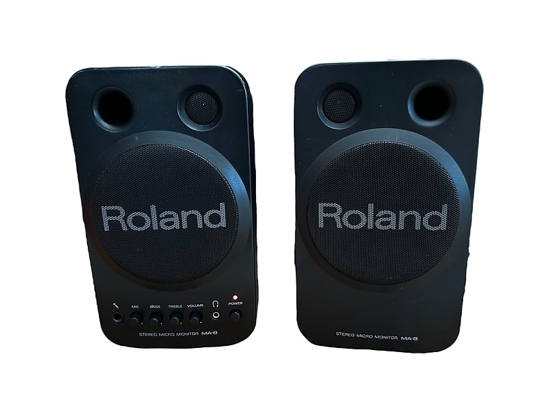 Roland MA8 Speakers 90s Black Reverb