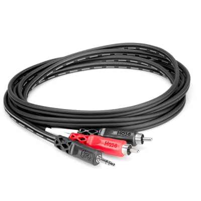 Hosa 6 ft 3.5mm TRS Stereo Male to Dual RCA Phono Male Breakout Adapter Cable image 2