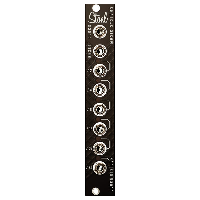 Stoel Music Systems Clock Divider, Dark Mode Eurorack Modular Reverb