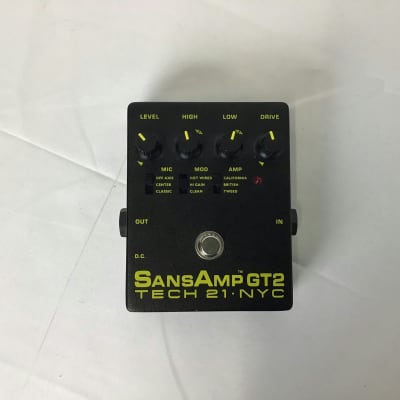 Tech 21 SansAmp GT2 Tube Amp Emulation Pedal