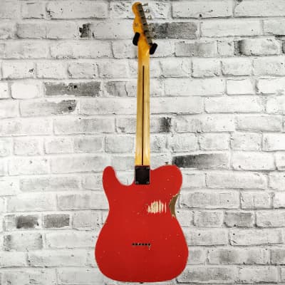 Fender Custom Shop Master Built – Jason Smith – 50's Esquire Heavy Relic – Fiesta Red image 2