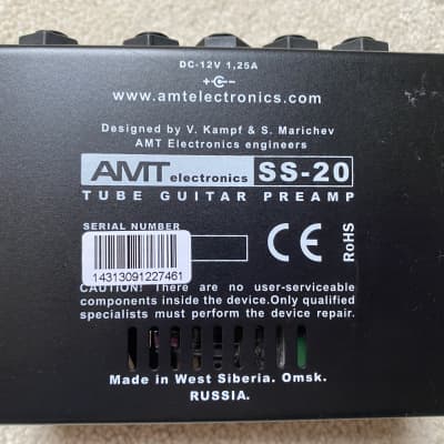 AMT Electronics SS-20 Guitar Preamp 2010s - Black image 5