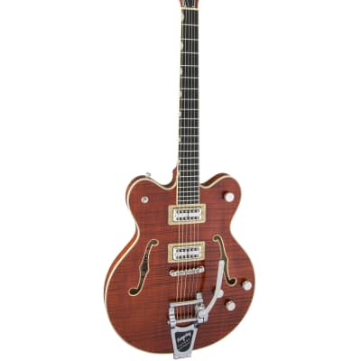Gretsch G6609TFM Players Ed. Broadkaster Hollow-Body Electric Guitar - Bourbon Stain image 2