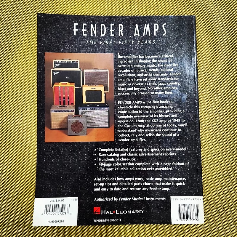 Hal Leonard Corporation Fender amps the first fifty years