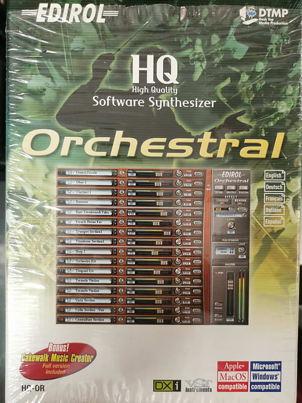 Edirol HQOR Orchestral Vintage VST Synthesizer Reverb