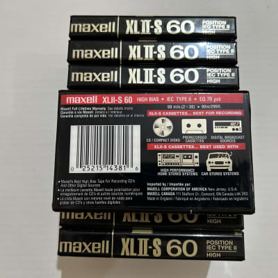 Maxell XLII-S 60 Type II Audio Cassette Cassette TOP condition