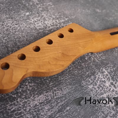T Type Roasted Maple Neck Stainless Steel Frets, Satin Finish Medium Jumbo 22 Jescar Frets, Guitar Building, Guitar DIY Kit, Vintage Style image 3