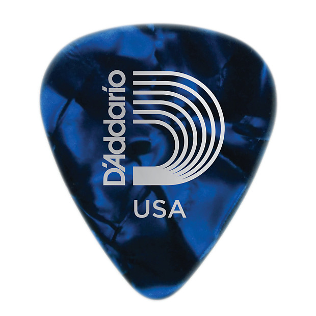 Planet Waves Blue Pearl Celluloid Guitar Picks, 10 pack, Extra Heavy image 1
