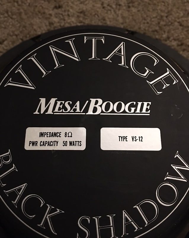 Mesa Boogie Vintage Black Shadow VS-12 Guitar Speaker 80s