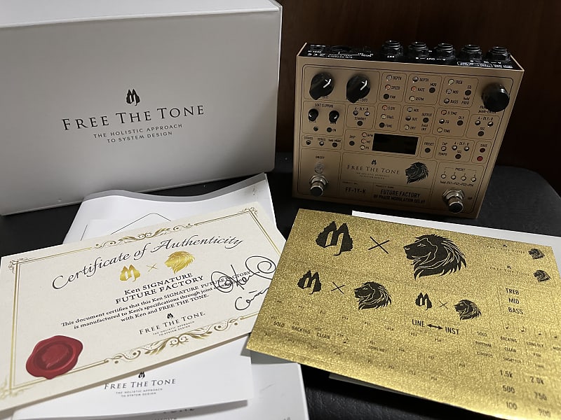 Free The Tone Future Factory FF-1Y-K Ken Signature Model Gold