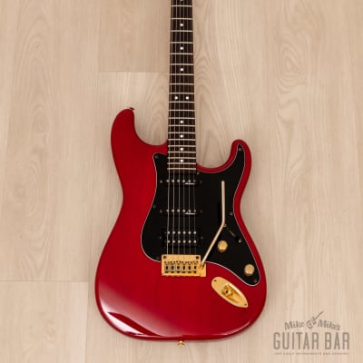 1991 Charvel by Jackson CST-060-SSH Superstrat S-Style See-Through Red w/ Case, Japan image 2